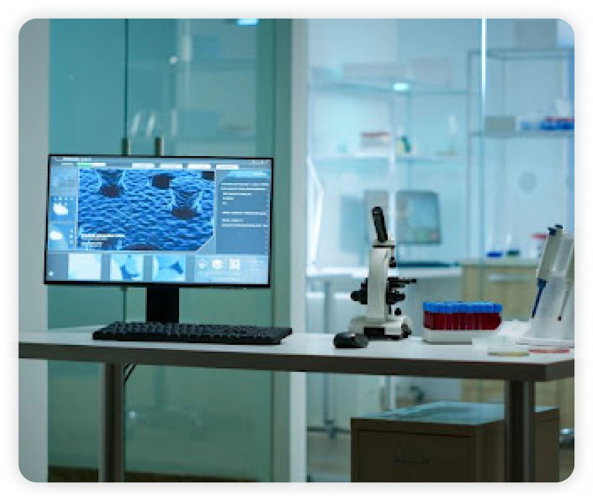 Modern laboratory equipment